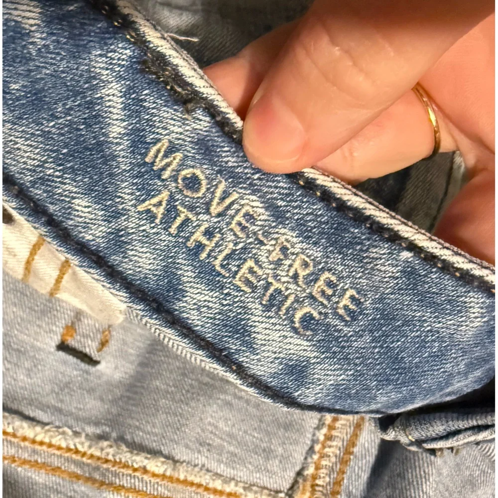 American Eagle Cut Off Jean Shorts Mens 42 blue 9